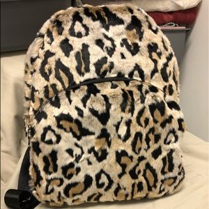 Betsy Johnson Faux Fur Backpack